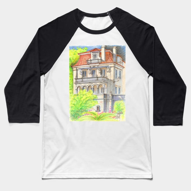 Cruz Quebrada Palace Baseball T-Shirt by terezadelpilar